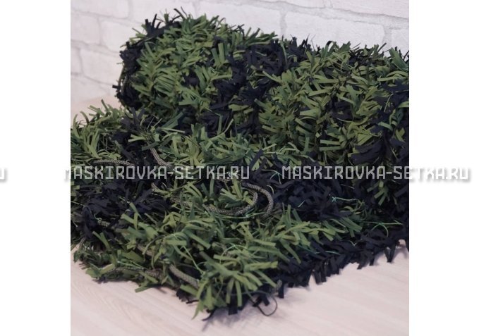 Маскировочная сеть Зеленя 2х3 м (зелено-черная) – купить по цене 3200 руб. в интернет-магазине в городе Краснодар картинка 4